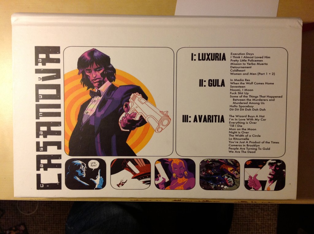Casanova Custom Bound Edition Matt Fraction Gabriel Ba Fabio Moon - Back Cover