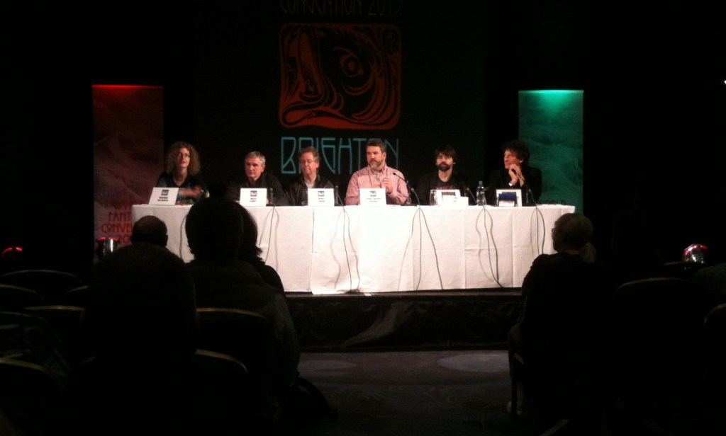 The WFC Comics Panel, including Joe Hill and Neil Gaiman...